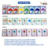Zig Zag Cards  (Planets-Rainbow-Continents)